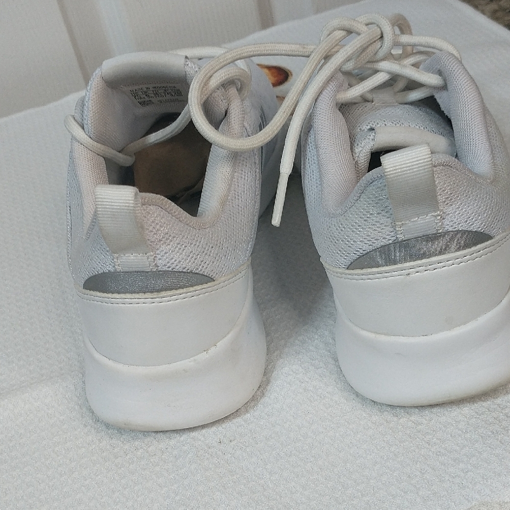 Adidas Cloudfoam "Super" White & Gray Ladies Size 7.5 Running Shoes. VGC. (H&J) - Picture 6 of 11